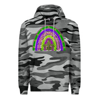 Slate Camo mardi gras rainbow Premium Hoodie - BarkalooDesign