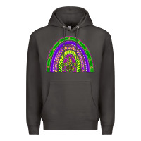 Smoke mardi gras rainbow Premium Hoodie - BarkalooDesign