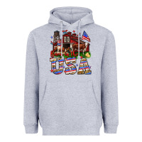 Heather Grey Barn in the USA Heavyweight Hoodie - Neo Western