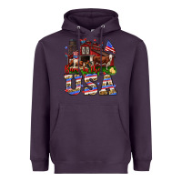 Plum Barn in the USA Heavyweight Hoodie - Neo Western
