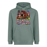 Sage Barn in the USA Heavyweight Hoodie - Neo Western