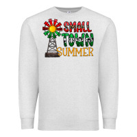 Oatmeal Heather small town summer Premium Sweatshirt - CowhideDigitalArt