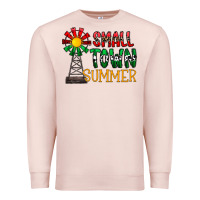 Pale Pink small town summer Premium Sweatshirt - CowhideDigitalArt