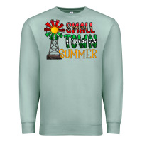 Seafoam small town summer Premium Sweatshirt - CowhideDigitalArt