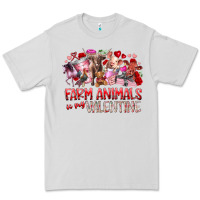 Dove Grey farm animals is my valentine Premium Tee - RacoonDesign