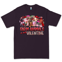 Plum farm animals is my valentine Premium Tee - RacoonDesign