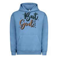 Pigment Pebble Blue but god Urban Hoodie - MaliasSmallBusiness
