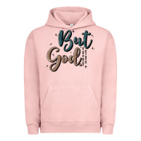 Pigment Salmon but god Urban Hoodie - MaliasSmallBusiness