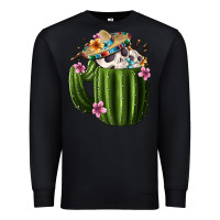 Black day of the dead mexican cactus Premium Sweatshirt - FaDigitalArtStudio