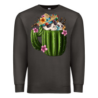 Smoke day of the dead mexican cactus Premium Sweatshirt - FaDigitalArtStudio