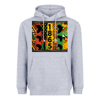 Heather Grey juneteenth 1865 tumbler Heavyweight Hoodie - HRA Design Shop