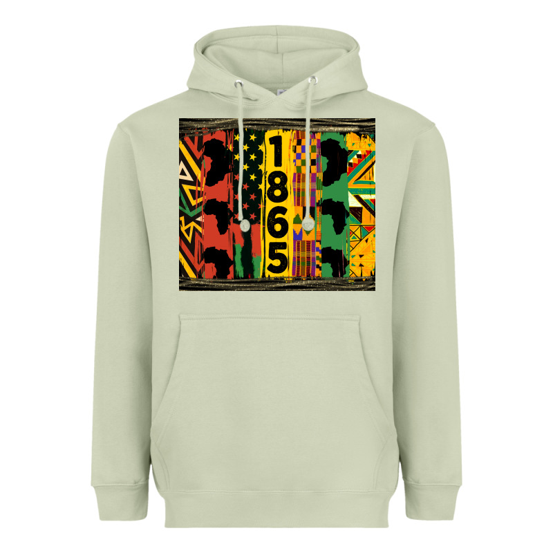 Juneteenth 1865 Tumbler Heavyweight Hoodie by HRA Design Shop | Teevron