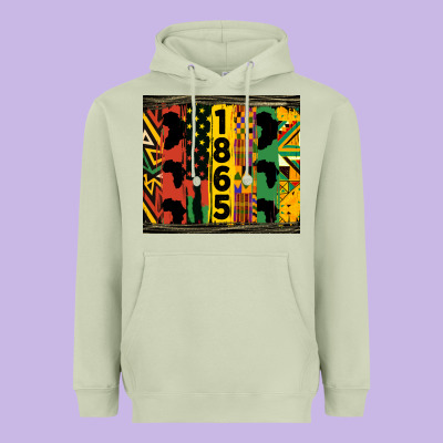Juneteenth 1865 Tumbler Heavyweight Hoodie Designed By Hra Design Shop