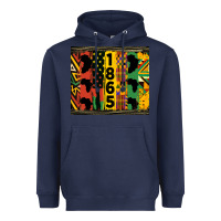 Navy juneteenth 1865 tumbler Heavyweight Hoodie - HRA Design Shop