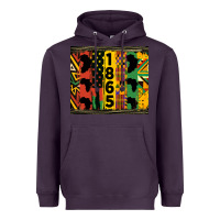 Plum juneteenth 1865 tumbler Heavyweight Hoodie - HRA Design Shop
