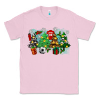 Bubblegum Pink christmas trees with tennis Classic Tee - Zillion Design Studio
