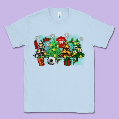 Classic Tee christmas trees with tennis