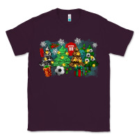 Plum christmas trees with tennis Classic Tee - Zillion Design Studio