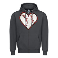 Smoke baseball heart Zipper Hoodie - texasbilliewilder