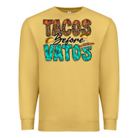 Antique Gold tacos before vatos Premium Sweatshirt - RacoonDesign