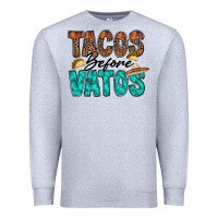 Heather Grey tacos before vatos Premium Sweatshirt - RacoonDesign