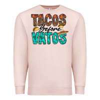 Pale Pink tacos before vatos Premium Sweatshirt - RacoonDesign