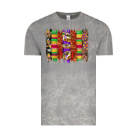 Cloud Rock mardi gras cake fleur de lis crawfish brushstrokes Vintage Tee - Artiststas