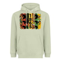 Matcha juneteenth brush stroke 2 Heavyweight Hoodie - HRA Design Shop