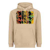 Mushroom juneteenth brush stroke 2 Heavyweight Hoodie - HRA Design Shop