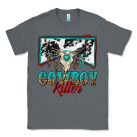Charcoal Heather cowboy killer Classic Tee - texasbilliewilder