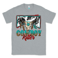 Heather Grey cowboy killer Classic Tee - texasbilliewilder