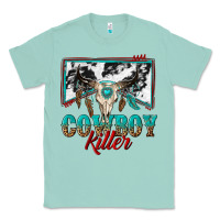 Seafoam cowboy killer Classic Tee - texasbilliewilder
