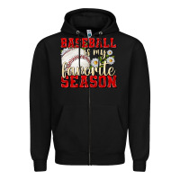 Black baseball is my favorite season Zipper Hoodie - texasbilliewilder