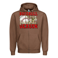Chestnut baseball is my favorite season Zipper Hoodie - texasbilliewilder