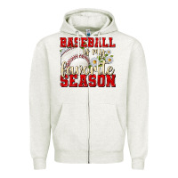 Oatmeal Heather baseball is my favorite season Zipper Hoodie - texasbilliewilder