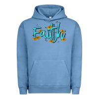 Pigment Pebble Blue faith Urban Hoodie - MaliasSmallBusiness