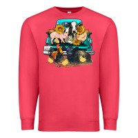Cardinal farm truck farm animals Premium Sweatshirt - FaDigitalArtStudio