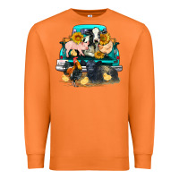 Carrot farm truck farm animals Premium Sweatshirt - FaDigitalArtStudio
