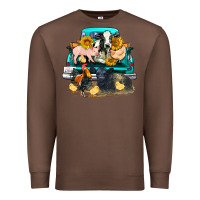 Chestnut farm truck farm animals Premium Sweatshirt - FaDigitalArtStudio