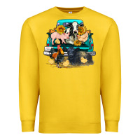 Lemon farm truck farm animals Premium Sweatshirt - FaDigitalArtStudio