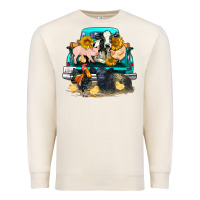 Sandshell farm truck farm animals Premium Sweatshirt - FaDigitalArtStudio