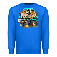 True Royal farm truck farm animals Premium Sweatshirt - FaDigitalArtStudio