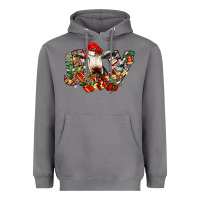 Storm christmas joy cow Heavyweight Hoodie - CowhideDigitalArt