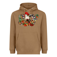 Toasted Coconut christmas joy cow Heavyweight Hoodie - CowhideDigitalArt