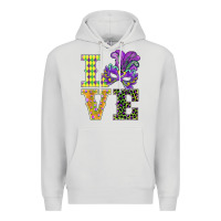 Mardi Gras Love Mask Premium Hoodie | Teevron