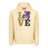 Pina Colada mardi gras love mask Premium Hoodie - BarkalooDesign