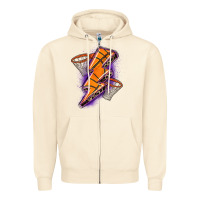 Sandshell basketball lightning bolt Zipper Hoodie - Zillion Design Studio
