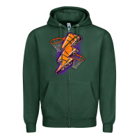 Sports Green basketball lightning bolt Zipper Hoodie - Zillion Design Studio