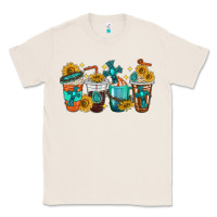 Natural cross coffee cups Classic Tee - texasbilliewilder