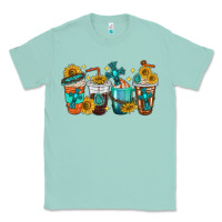 Seafoam cross coffee cups Classic Tee - texasbilliewilder